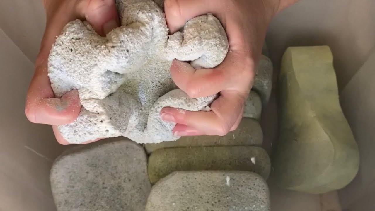 ASMR Huge 9 Dried Paste Sponge Rinse Bucket 1