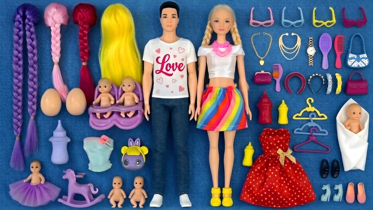 4 minuty satysfakcji z rozpakowywania zestawu Barbie Family Playset, uroczego samochodu karetki Pinkfong ASMR