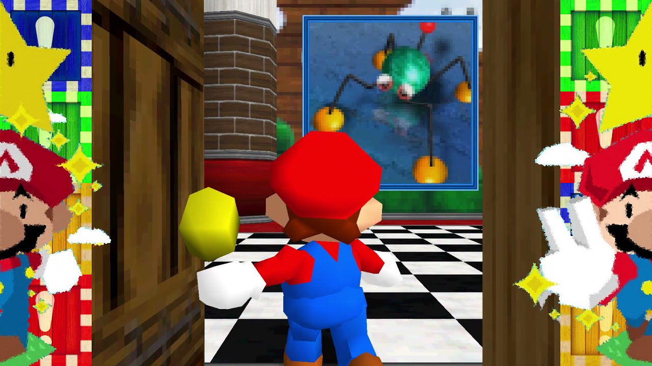 Castle's Interior (Second Floor and Upper) - Reveal [Super Mario 64 Redrawn]