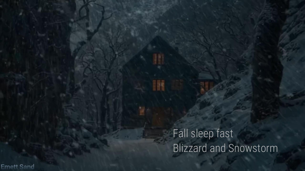 ❄️ Relax ,Study and Fall asleep fast with Snowstorm and Blizzard sounds