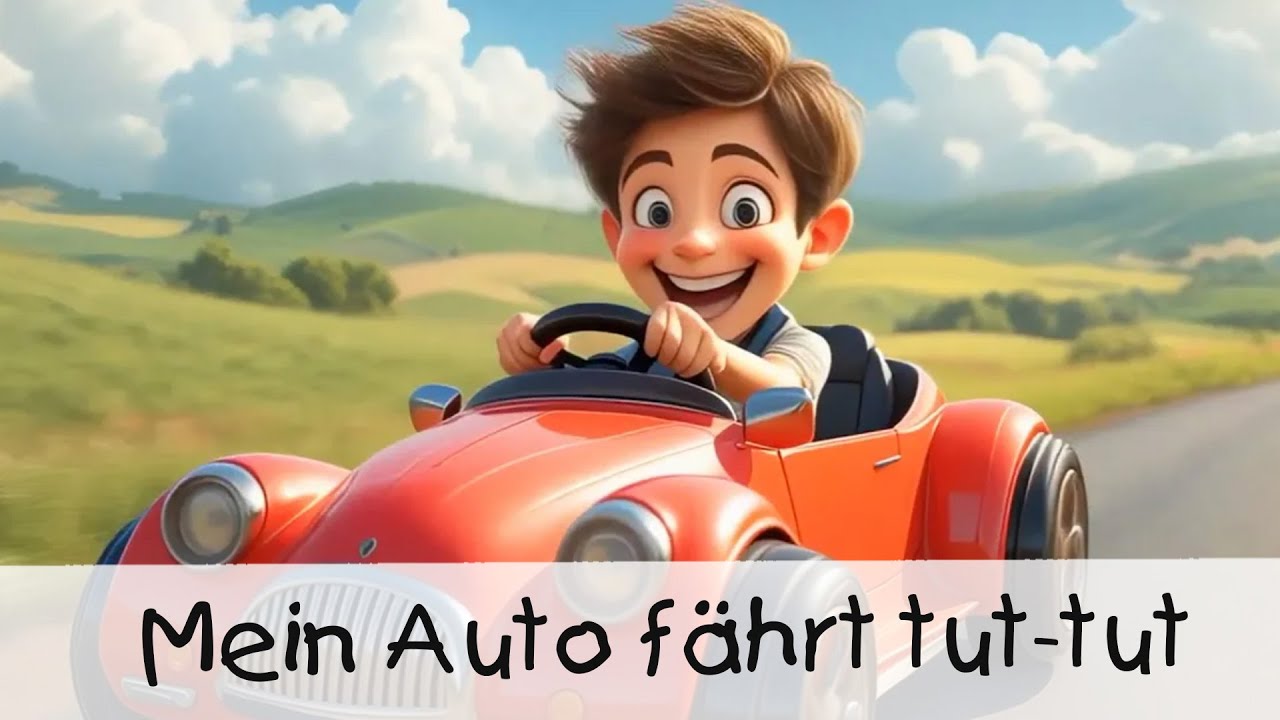 Mein Auto f&auml;hrt tut-tut || KINDERLIEDER 3D