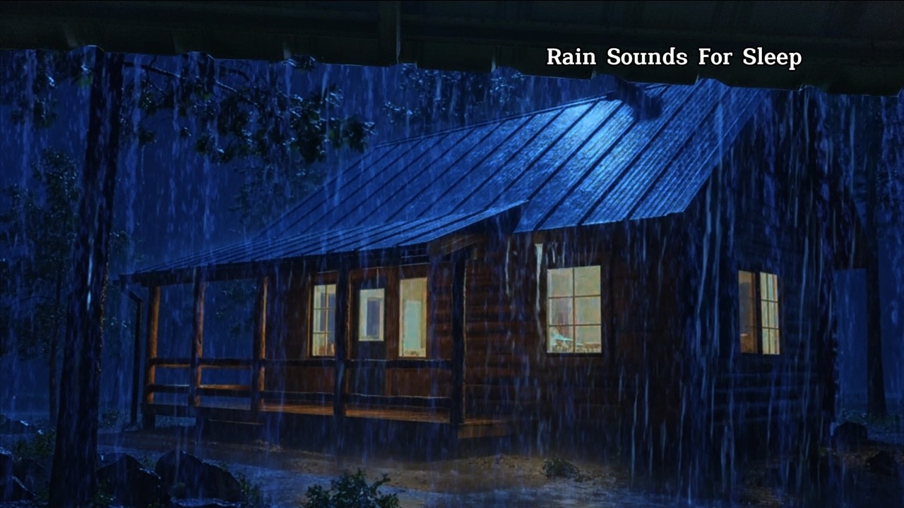 Heavy Rain Sounds at Night 🌙 No Ads | Rain Noise for Deep Sleep