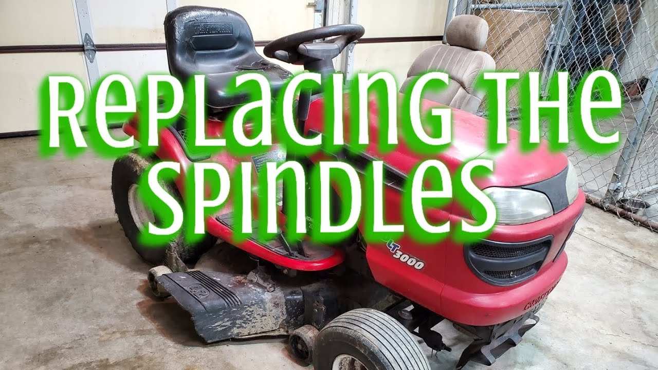 How to replace the spindles on a Craftsman lawn mower.