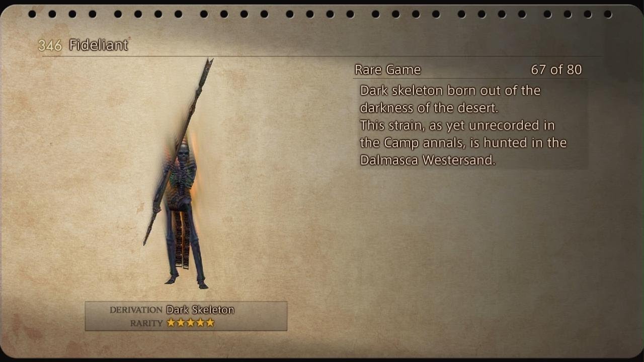 FFXII TZA - Rare Game Guide - Fideliant