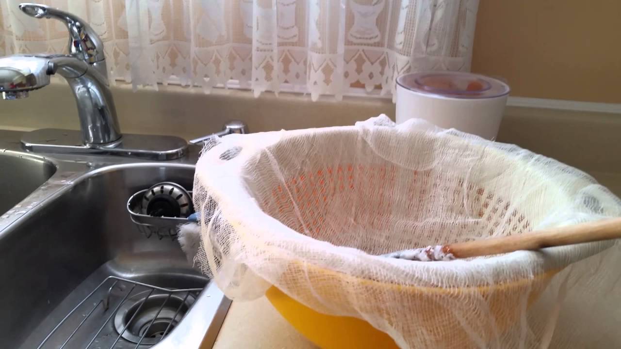 Making of Cottage Cheese from homemade Kefir