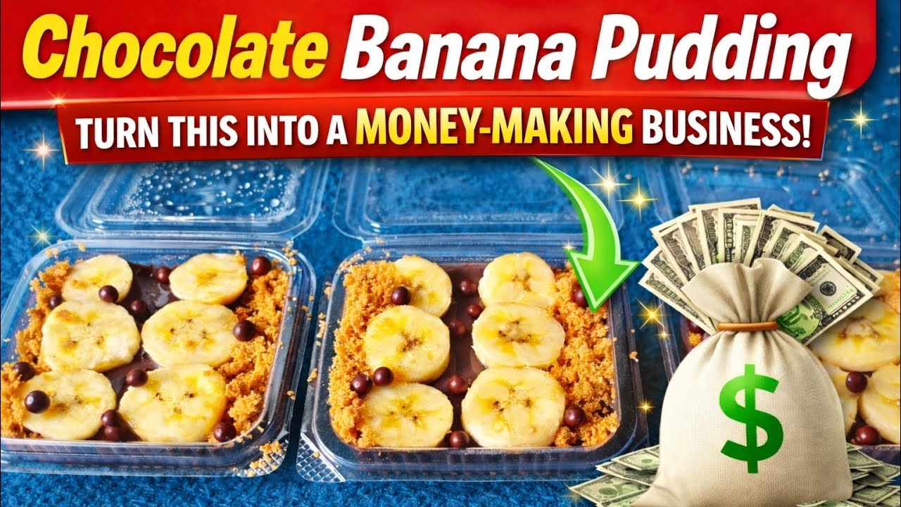 Turn Chocolate Banana Pudding Into a Profitable Business 💰 | Easy & Quick Dessert to Sell