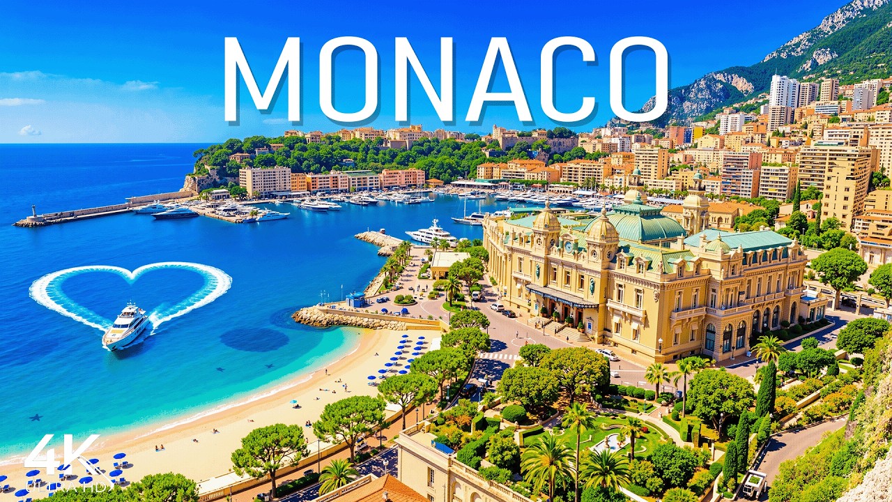 [4K] Monaco 🇲🇨 Monte Carlo Harbor | Billionaire Yachts & Unreal Riviera Coast 🌊