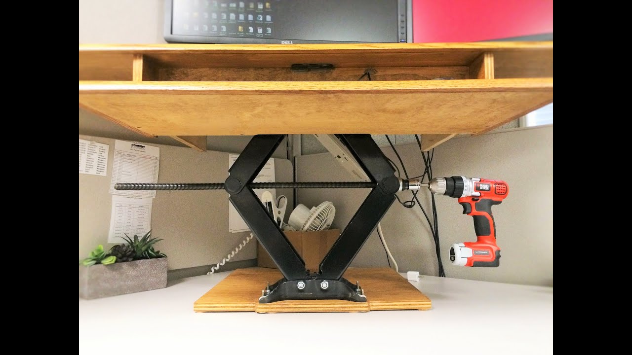 DIY Height Adjustable Standing Desk