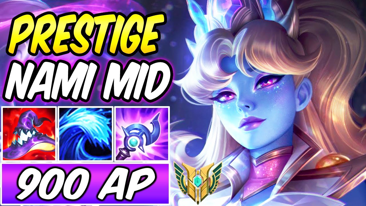 S+ PRESTIGE FULL AP NAMI MID ONE-SHOT 60K DMG | SPACE GROOVE | Build & Runes | League of Legends