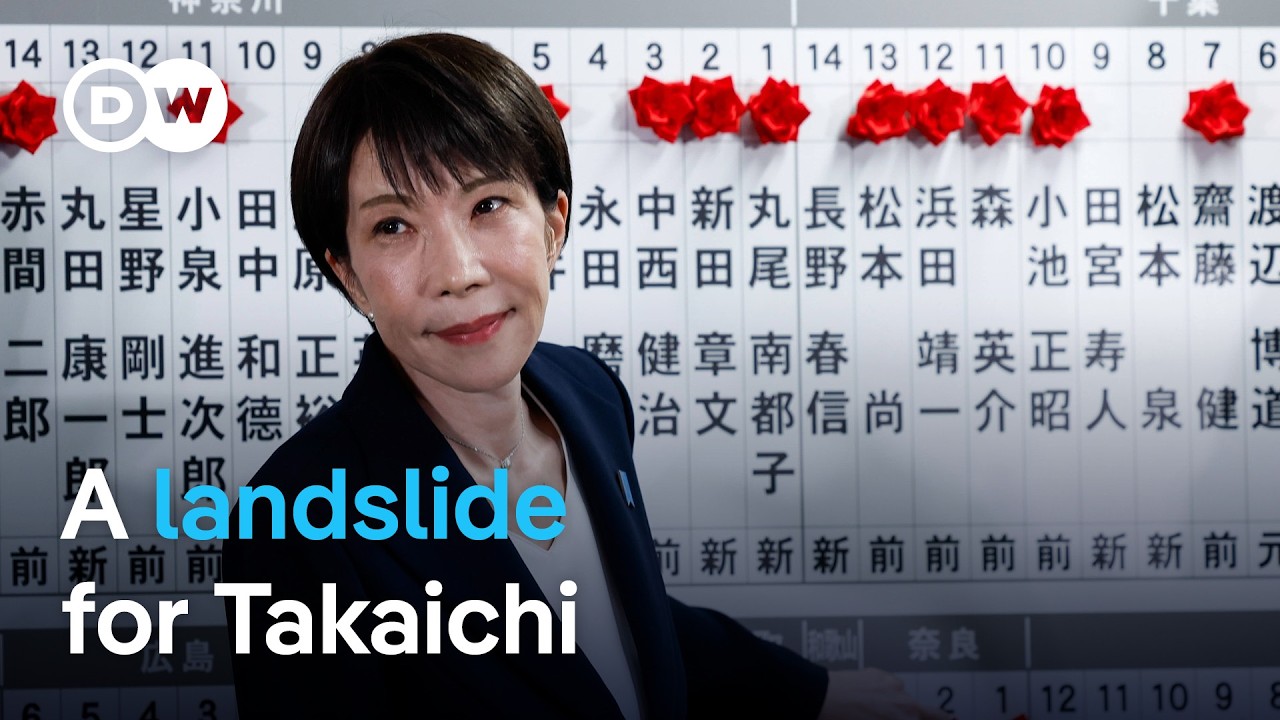 Japan PM Takaichi's party wins record majority in elections | DW News