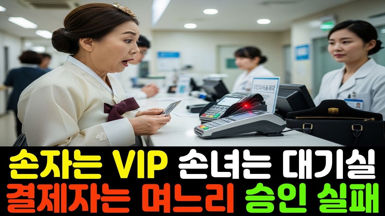 시어머니가 손자만 VIP 병실에 넣고 내 딸은 대기실에 버렸습니다. 결제자가 저인 줄도 모르고요
