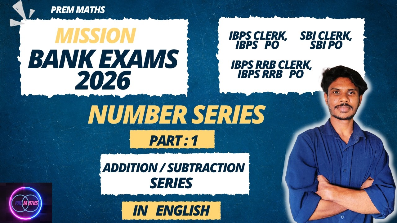 NUMBER SERIES FOR BANK EXAMS||MISSING NUMBER SERIES #bankexam #numberseries #ibpsrrbclerk #sbiclerk
