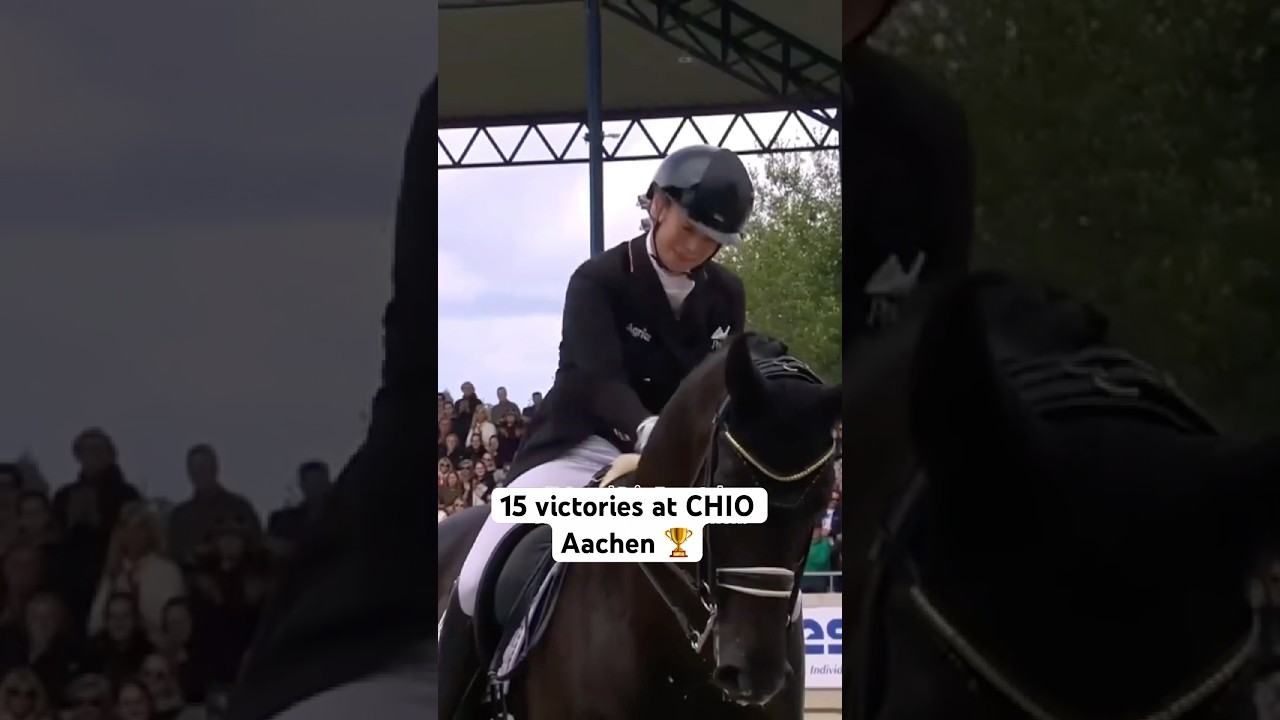 Just Isabell Werth winning the Grand Prix Freestyle in Aachen 15 times 🏆🔥 #CHIOAachen