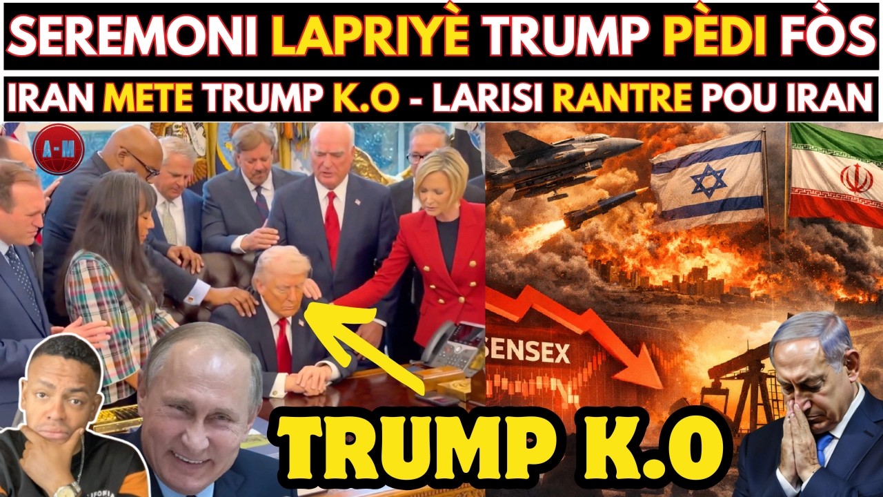 CHÒK TOTAL ! IRAN mete TRUMP K.O, prezidan TONBE nan LAPRIYÈ BONDYE pou mande FÒS, ISRAEL anba MISIL