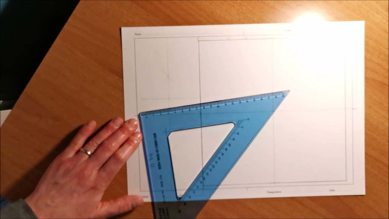 Tavola grafica QUADRATO con riferimento ai disegni geometrici di Gio Ponti