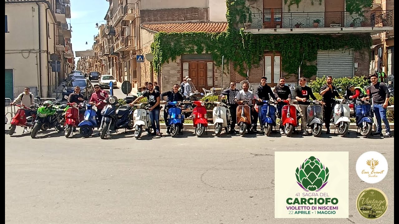vespavlog #7 Tour in Vespa Enna, Piazza Armerina, Mirabella, 41° Sagra del Carciofo Violetto Niscemi