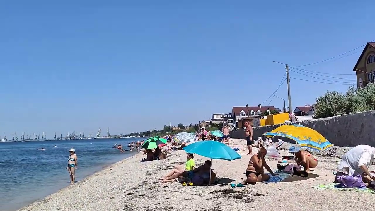 Прогулка с Третьего пляжа до Приморской площади Бердянск 10 07 2025г