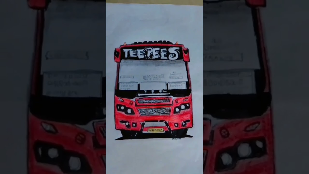 bus drawing🚍🚍