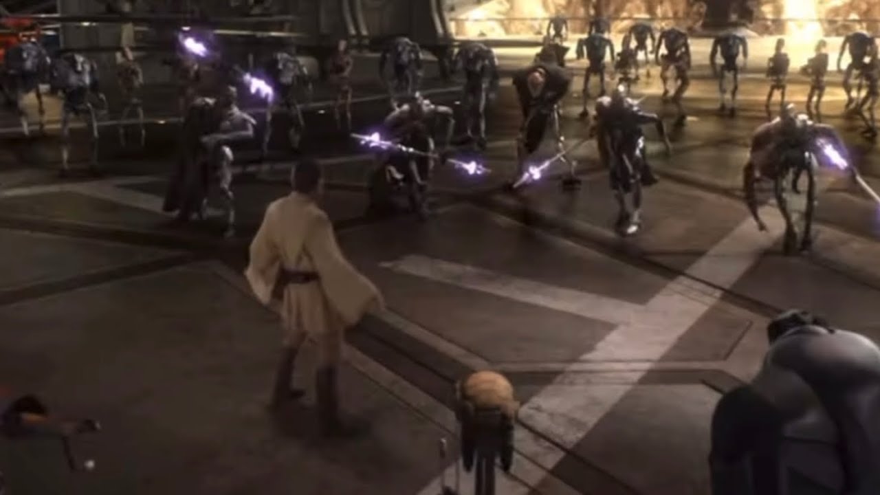 OBI-WAN VS MAGNAGUARDS (DELETED SCENE)