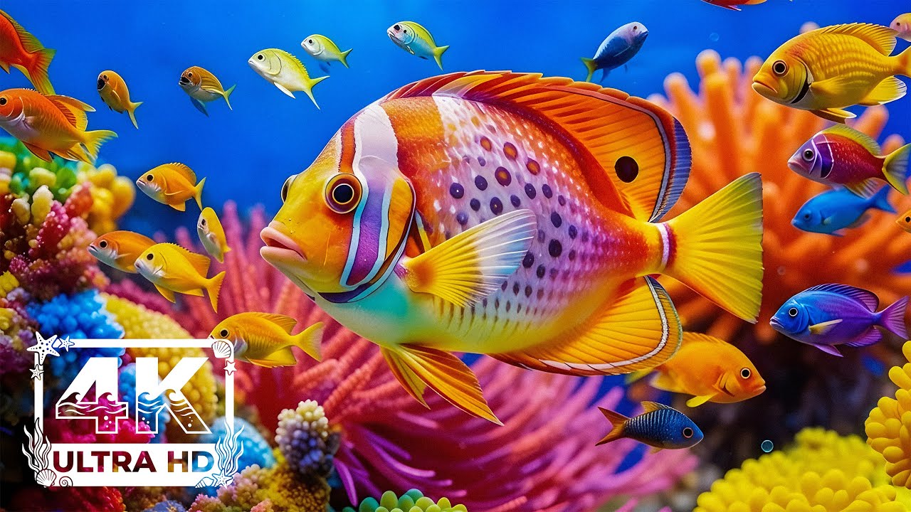 Vida Marina Relax 4K ULTRA HD | Animales Marinos Apacibles | Música Relajante para Meditar y Dormir