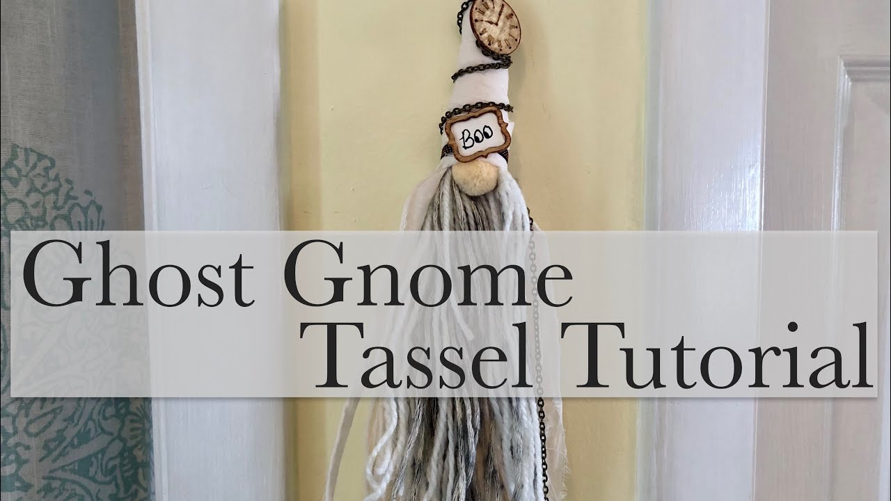Как сделать кисточку в виде привидения-гнома - #gnometastictassel #tasseltuesday - Урок по изгото...