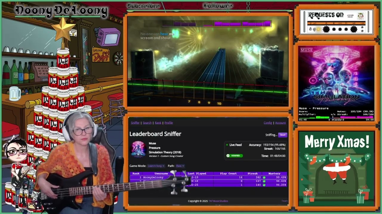 Pressure By Muse Played on Bass in Learn A Song on Rocksmith 2014.
