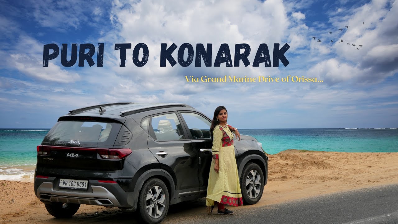 Puri To Konarak via Grand Marine drive of Orissa- Explore the most Mesmerizing Journey #puri #orissa
