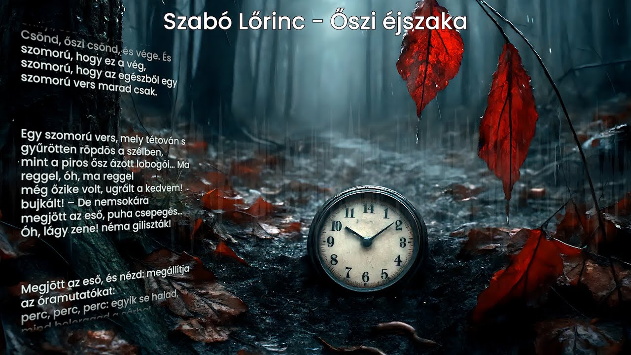 Szabó Lőrinc - Őszi éjszaka | zenés vers