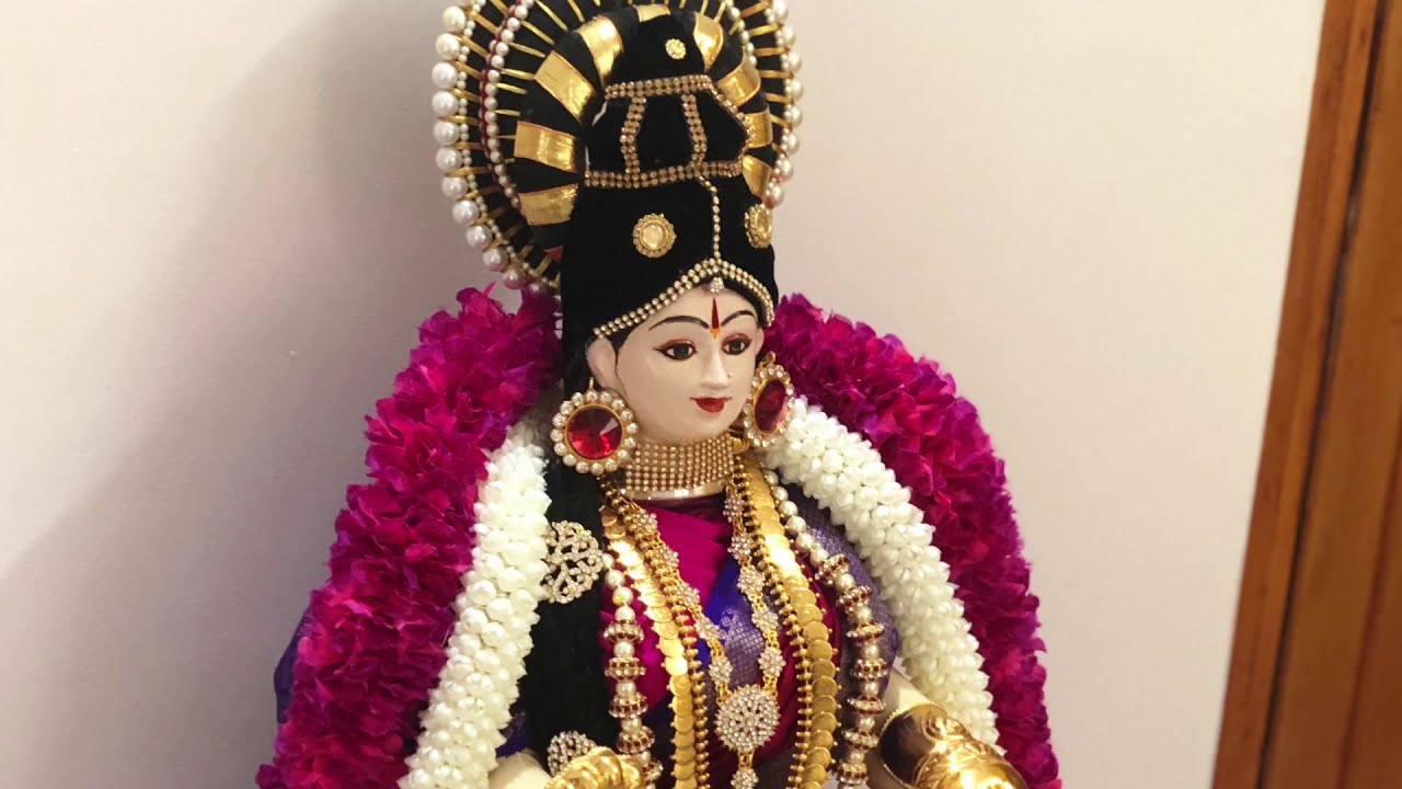 How to drape saree to Varamahalakmi Kalasa