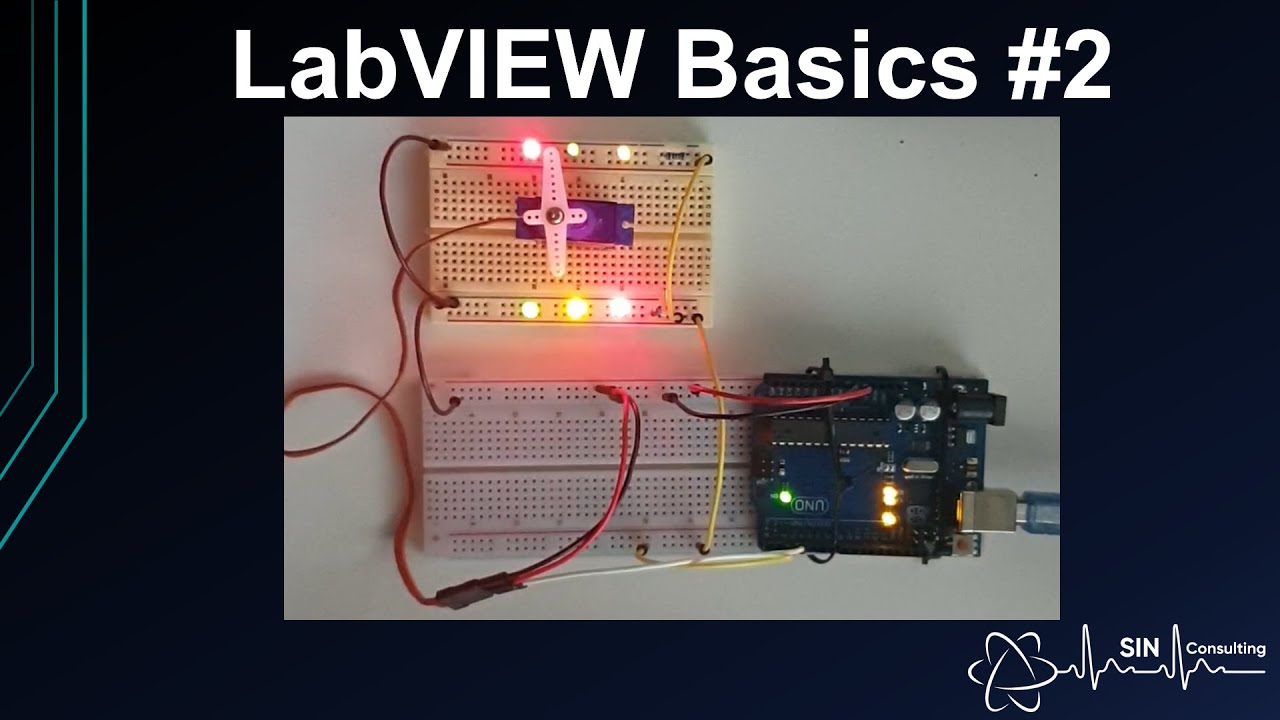 LabVIEW Basics #2 - Manual Servo Control with an Arduino UNO (LINX)