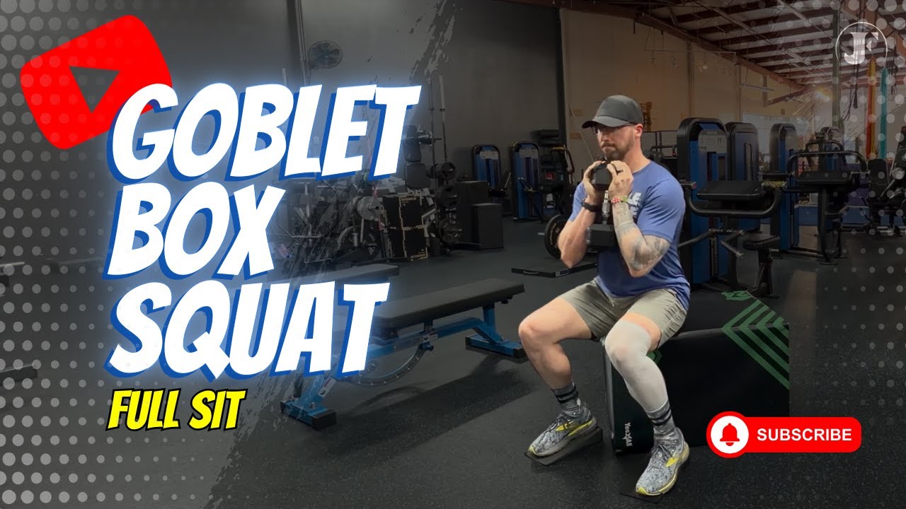 Goblet Box Squat With Ramps - Full Sit