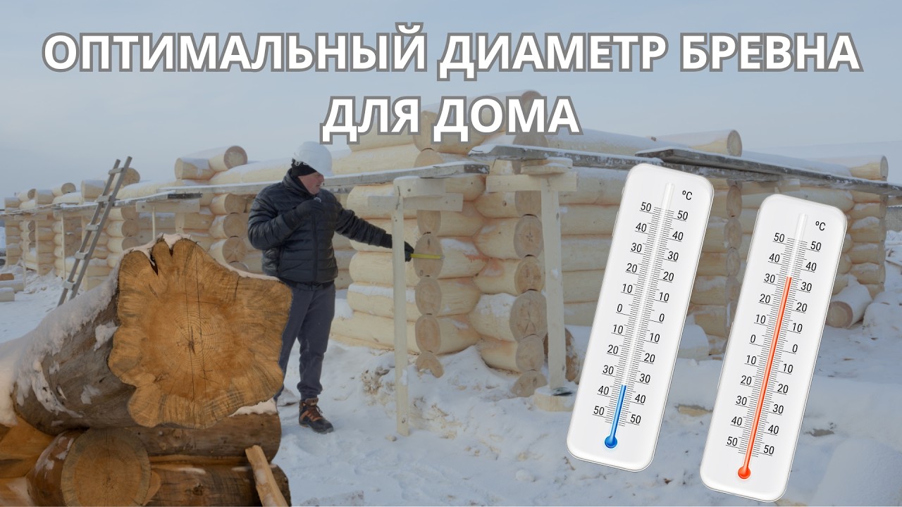 ОПТИМАЛЬНЫЙ ДИМЕТР БРЕВНА ДЛЯ ДОМА