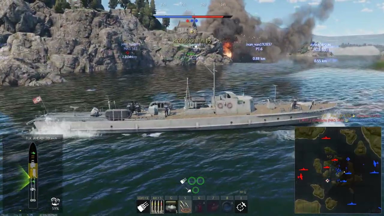 War Thunder; R-130; The enemy team had no chance against the 37 mm autocannon; Naval Arcade