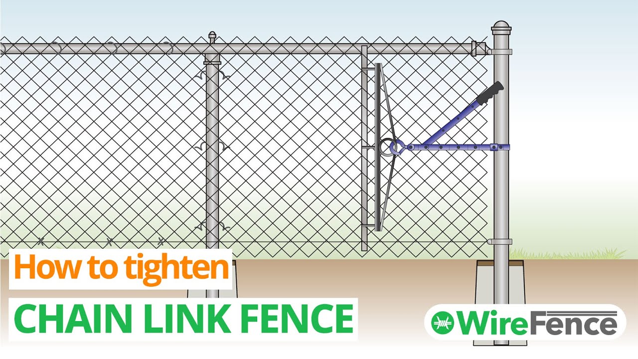 How to Tighten Chain Link Fence (QUICK TUTORIAL) | WireFence