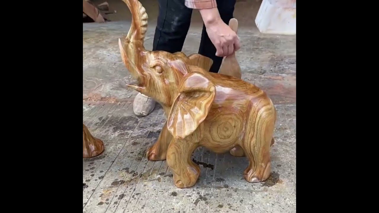 Beautiful Amazing Wood Carving Elephant | Incredible Handmade Masterpiece