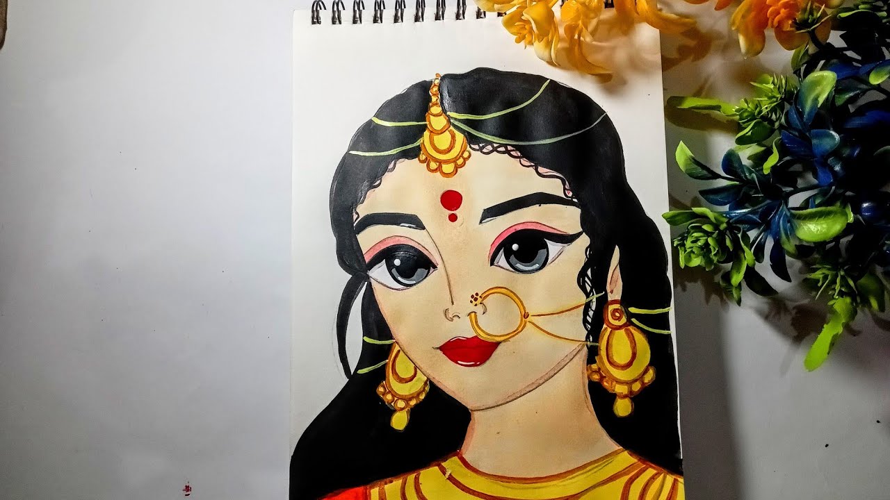 Payal  Art  is live Radha Rani drawing