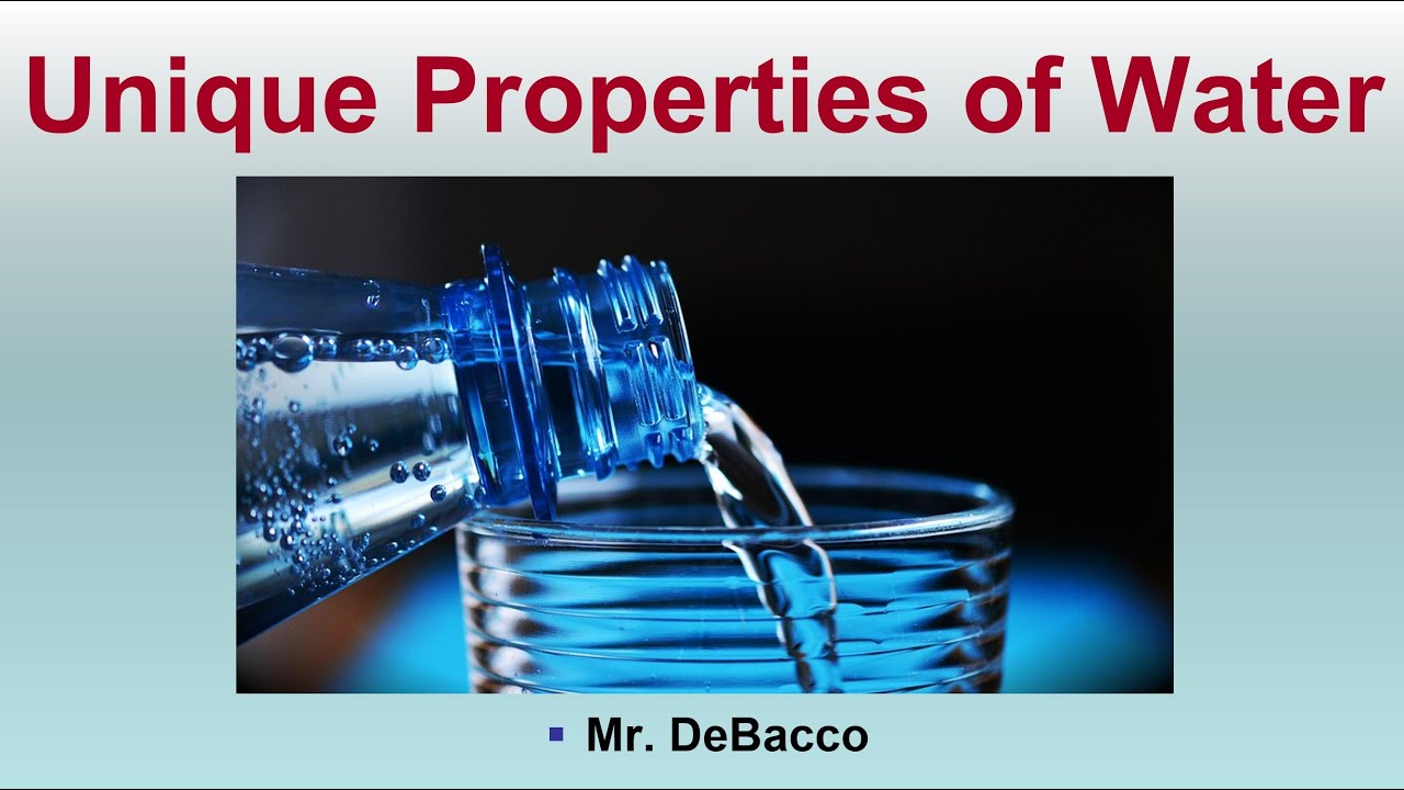 Unique Properties of Water