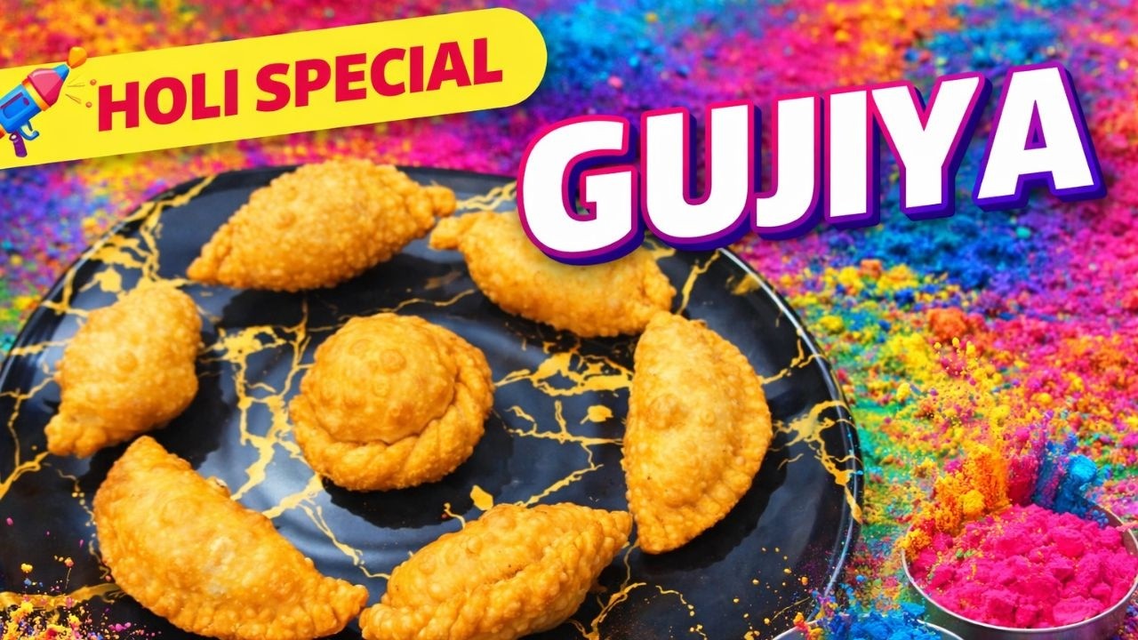 हलवाई जैसी खस्ता गुजिया घर पर 😍 | Perfect Gujiya Recipe | Holi Special