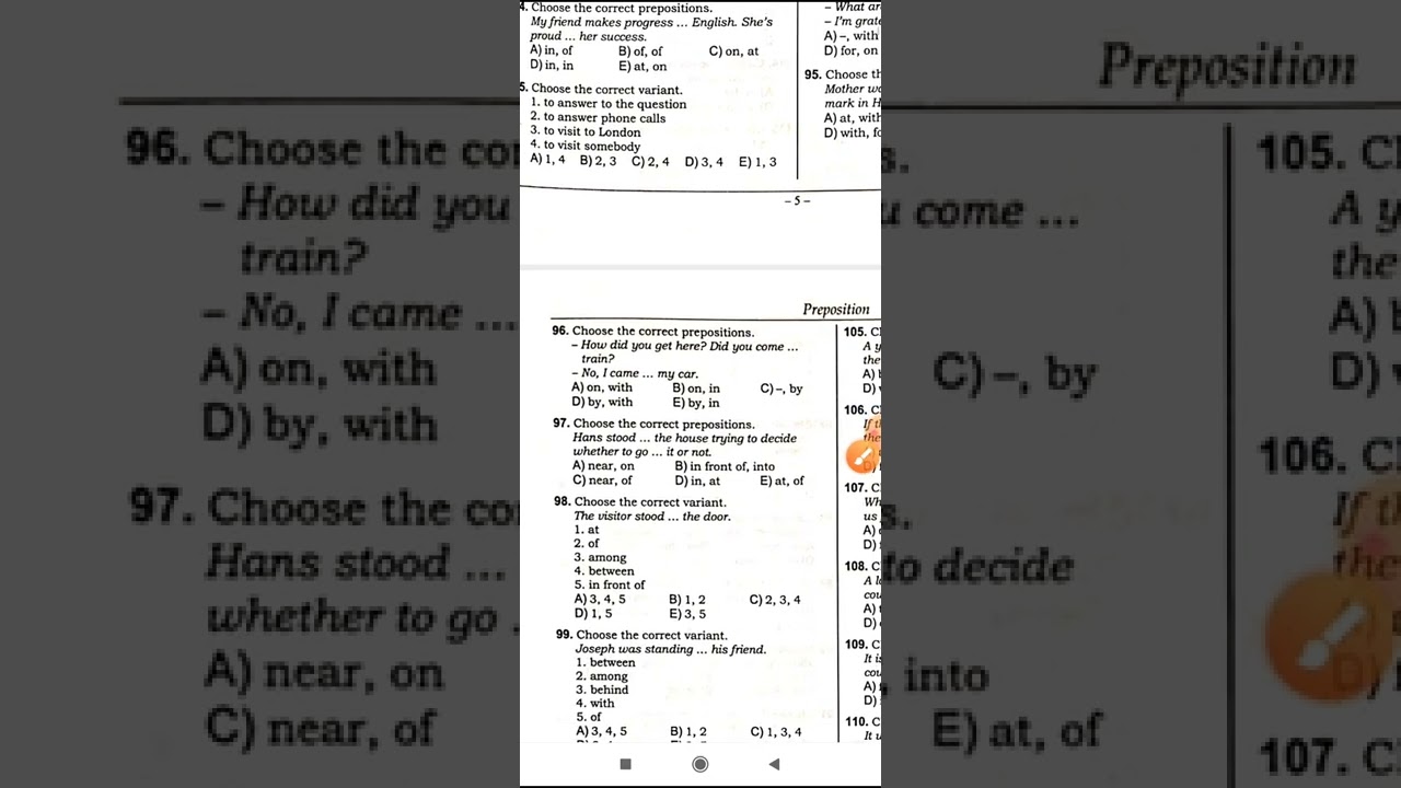 Toplu ll hissə Preposition 56 - 138 izahı