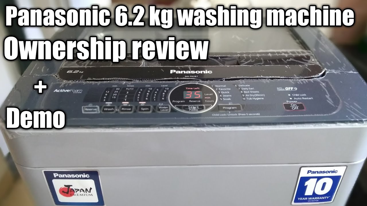 Panasonic 6.2 kg fully automatic top load washing machine | Panasonic washing machine demo
