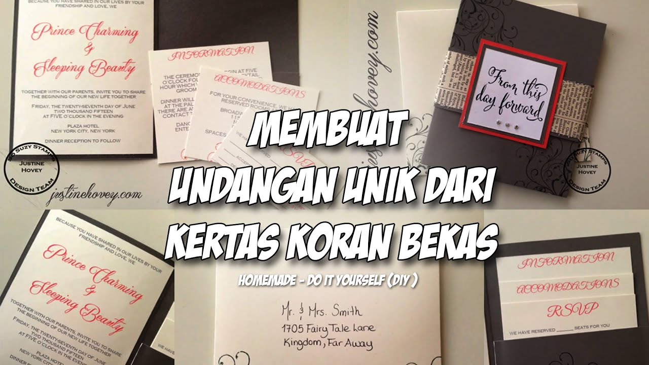 DIY - Undangan Unik dari kertas koran
