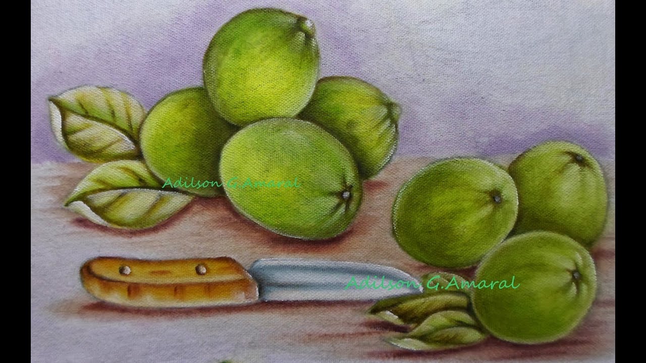 Limão Pintura em Tecido
