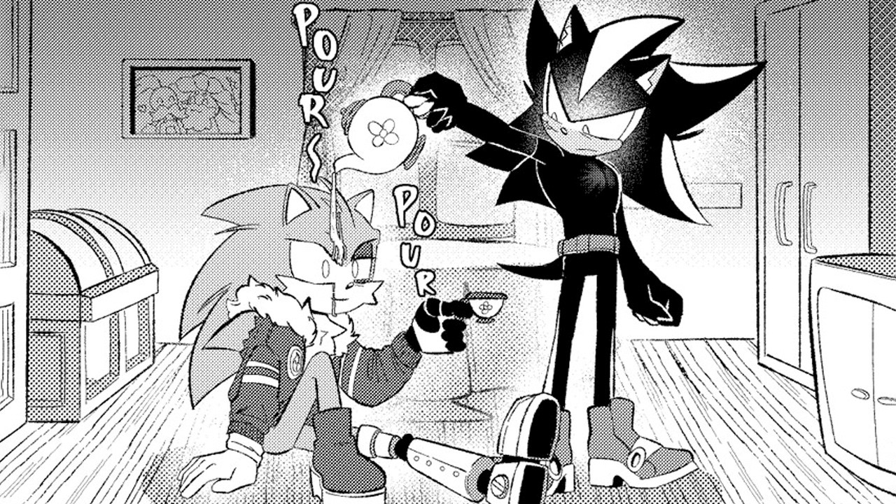 Shadow Hates Tea?! ☕😳| Sonic x Shadow | Sonadow | Comic Dub #sonic #shadow #sonadow #comicdub