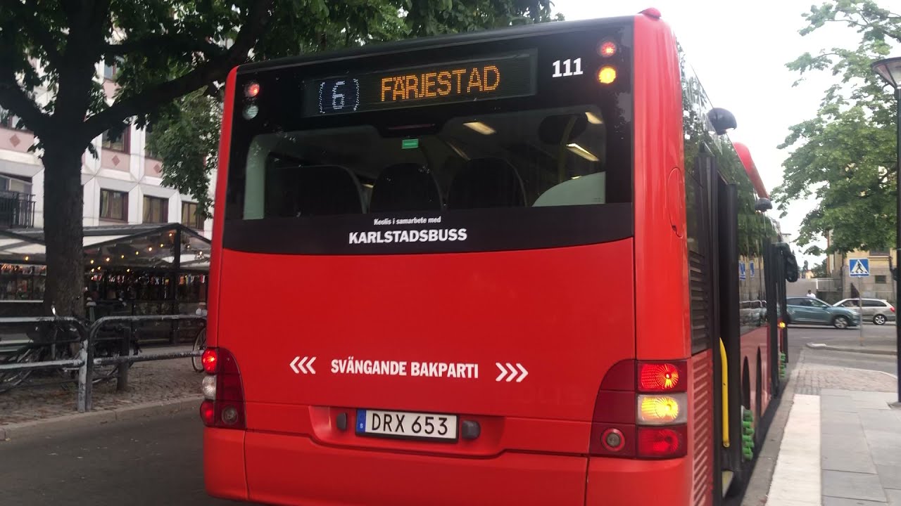Resa med buss 6 från Stora Torget till Sundstabadet |Karlstad
