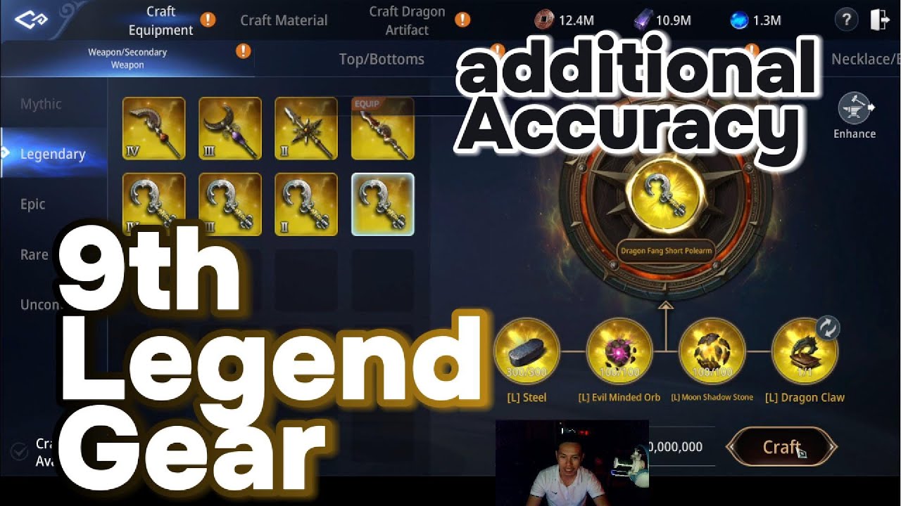 MIR4: LEGEND GEAR CRAFTING SECONDARY WEAPON