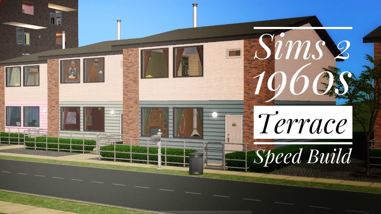1960s UK Terrace | Sims 2 Speed Build