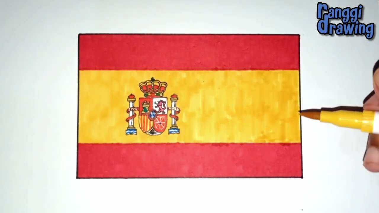 How to Draw The Flag of Spain
