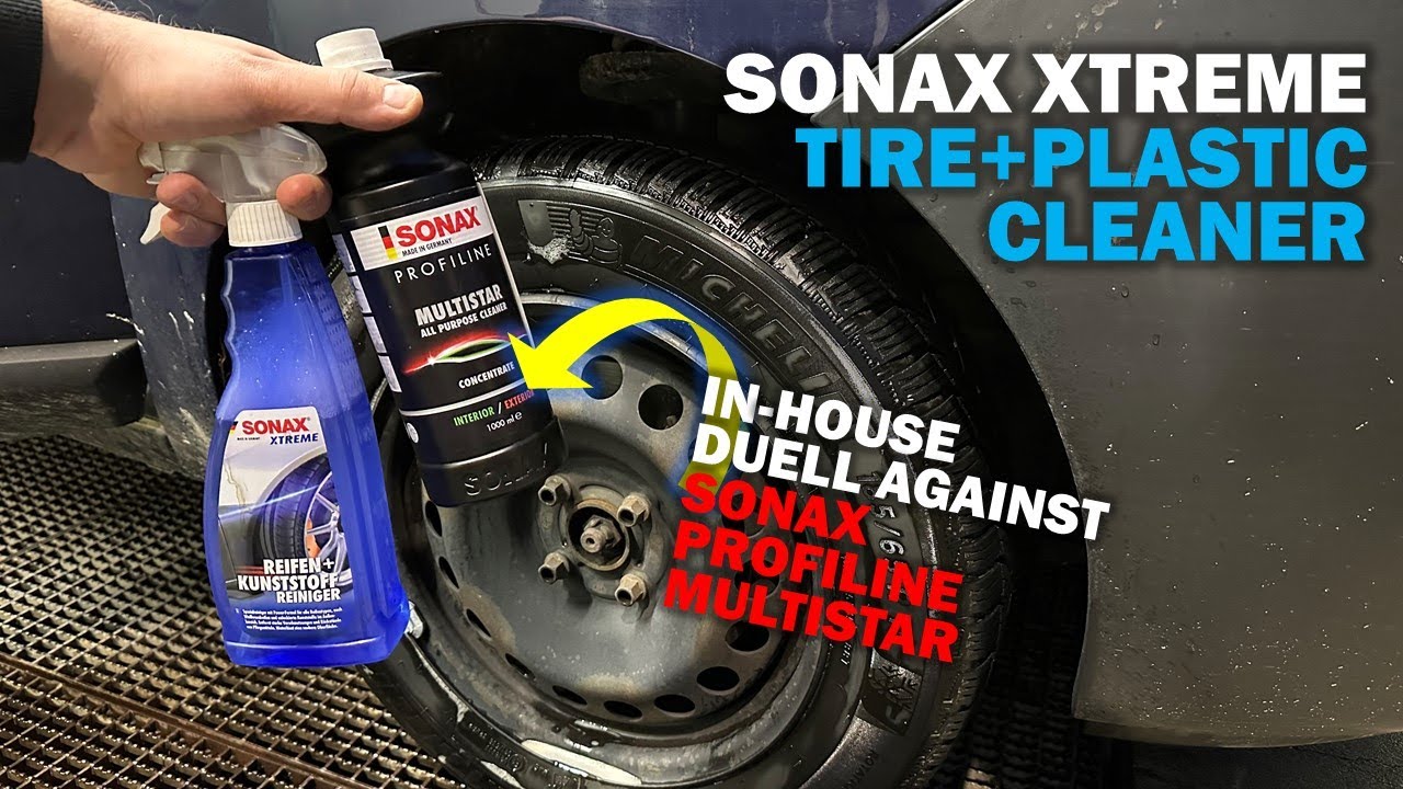 Дуэль в домашних условиях! Очиститель шин и пластика SONAX XTREME против SONAX PROFILINE Multista...