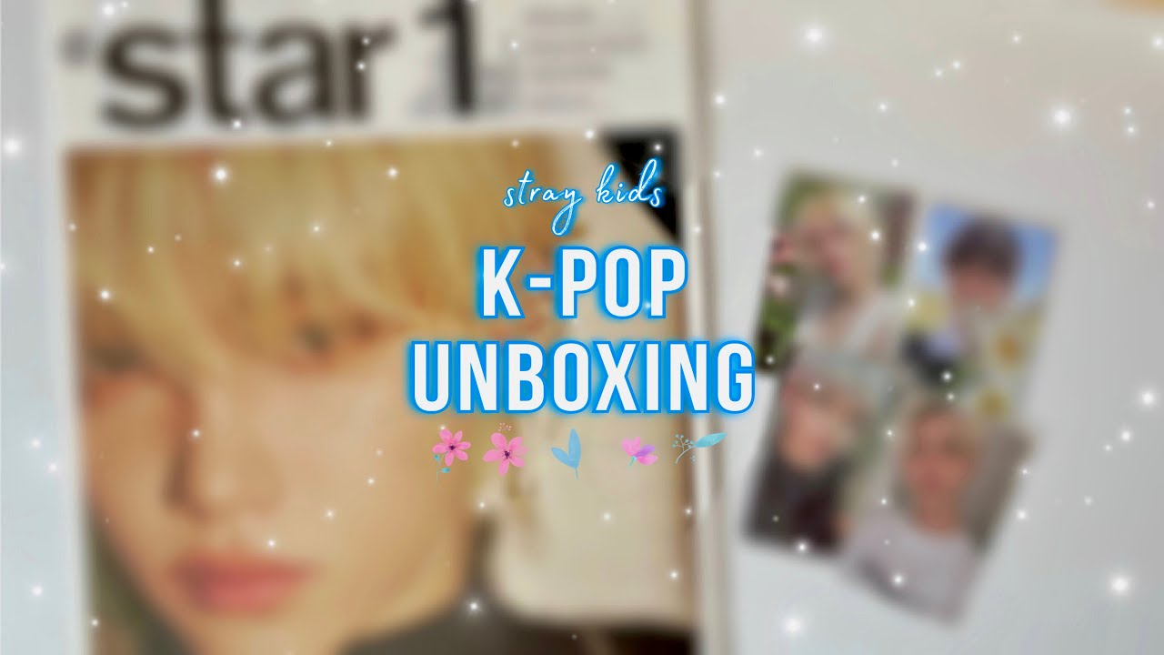 распаковываем немного карт | легендарный журнал с феликсом | unboxing stray kids merch