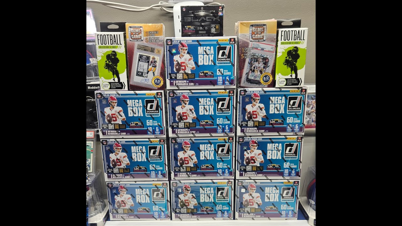 Break 440 - 2025 Panini Black Football Hobby & Donruss Half Case Break